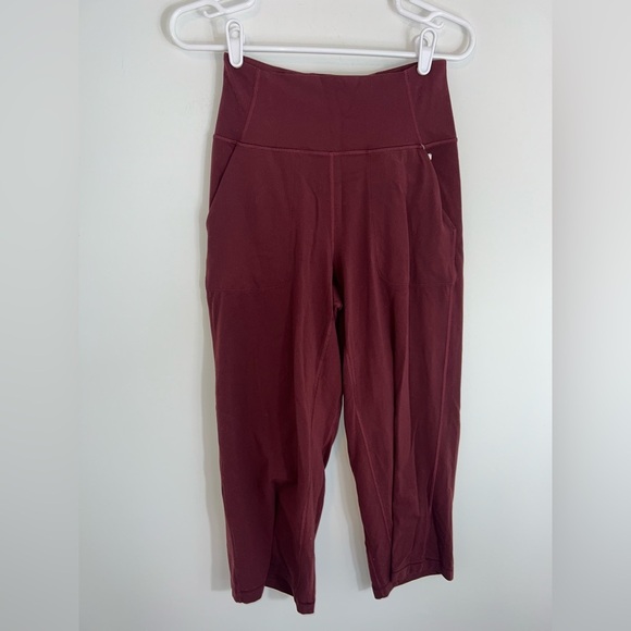 Lululemon Align High-Rise Cropped Jogger - Mulled Wine sz 6 - Picture 2 of 16